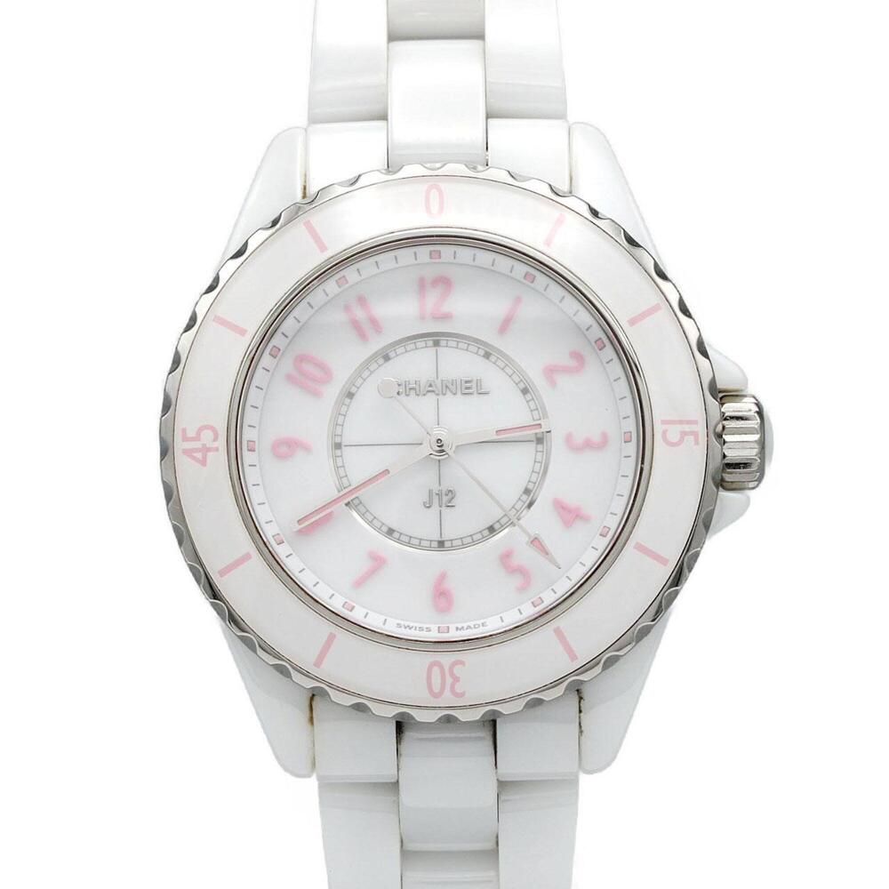 Chanel J12 Pink Blush 33mm Ceramic Limited H6755 Quartz Watch